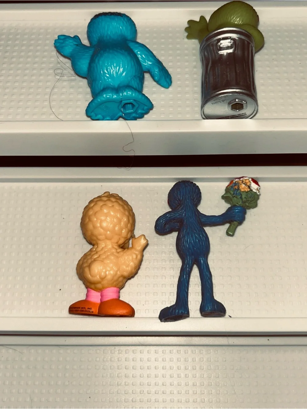 4 Sesame Street Characters Figures Cake Decorating Toppers Oscar Cookie Monster